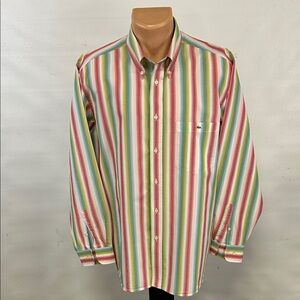 Lacoste long sleeve button down collar shirt.  Size 44 (XL)